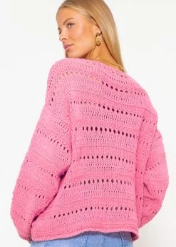 Pullover Mit Ajour Muster - Rosa -Sassyclassy sassyclassy pullover mit ajour muster rosa S4203P6920 3pZ32vmCuxW9cd