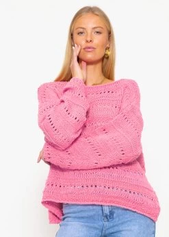 Pullover Mit Ajour Muster - Rosa -Sassyclassy sassyclassy pullover mit ajour muster rosa S4203P6920 6wUzPpRvHSPH6S