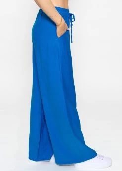 Schimmernde Lässige Viskose Hose, Royalblau -Sassyclassy sassyclassy schimmernde lassige viskose hose royalblau S3205B5922 2