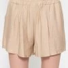 Viskose Shorts - Beige -Sassyclassy sassyclassy shorts taupe S4203S6879 6