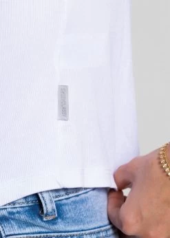 Geripptes Tank Top - Weiß 13 Geripptes Tank Top - Weiß -Sassyclassy sassyclassy tank top weiss S4203T6904