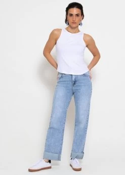 Geripptes Tank Top - Weiß 11 Geripptes Tank Top - Weiß -Sassyclassy sassyclassy tank top weiss S4203T6904 5