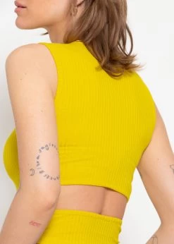 Top Mit Cut-Out - Gelb -Sassyclassy sassyclassy top mit cut out gelb S3203B5748 1