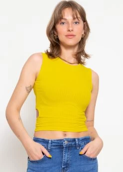 Top Mit Cut-Out - Gelb -Sassyclassy sassyclassy top mit cut out gelb S3203B5748