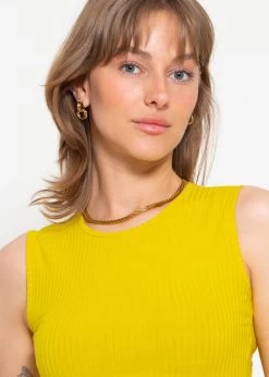 Top Mit Cut-Out - Gelb -Sassyclassy sassyclassy top mit cut out gelb S3203B5748 3