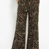 Viskose Schlupfhose Mit Zebra Print - Schwarz-braun 2 Viskose Schlupfhose Mit Zebra Print - Schwarz-braun -Sassyclassy sassyclassy viskose schlupfhose mit zebra print schwarz braun S4203H6972 1