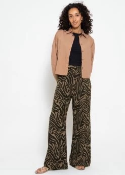 Viskose Schlupfhose Mit Zebra Print - Schwarz-braun 11 Viskose Schlupfhose Mit Zebra Print - Schwarz-braun -Sassyclassy sassyclassy viskose schlupfhose mit zebra print schwarz braun S4203H6972 3