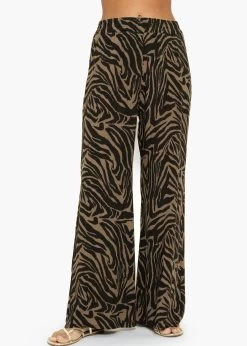 Viskose Schlupfhose Mit Zebra Print - Schwarz-braun 12 Viskose Schlupfhose Mit Zebra Print - Schwarz-braun -Sassyclassy sassyclassy viskose schlupfhose mit zebra print schwarz braun S4203H6972 4
