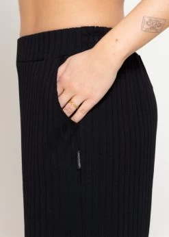 Weite, Gerippte Jerseyhose - Schwarz 13 Weite, Gerippte Jerseyhose - Schwarz -Sassyclassy sassyclassy weite gerippte jerseyhose schwarz S4203H6994 1