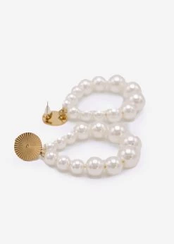 Ohrstecker Mit Großen Perlen, Gold -Sassyclassy sassyclassy Ohrstecker mit grossen Perlen gold S3203A1297 2